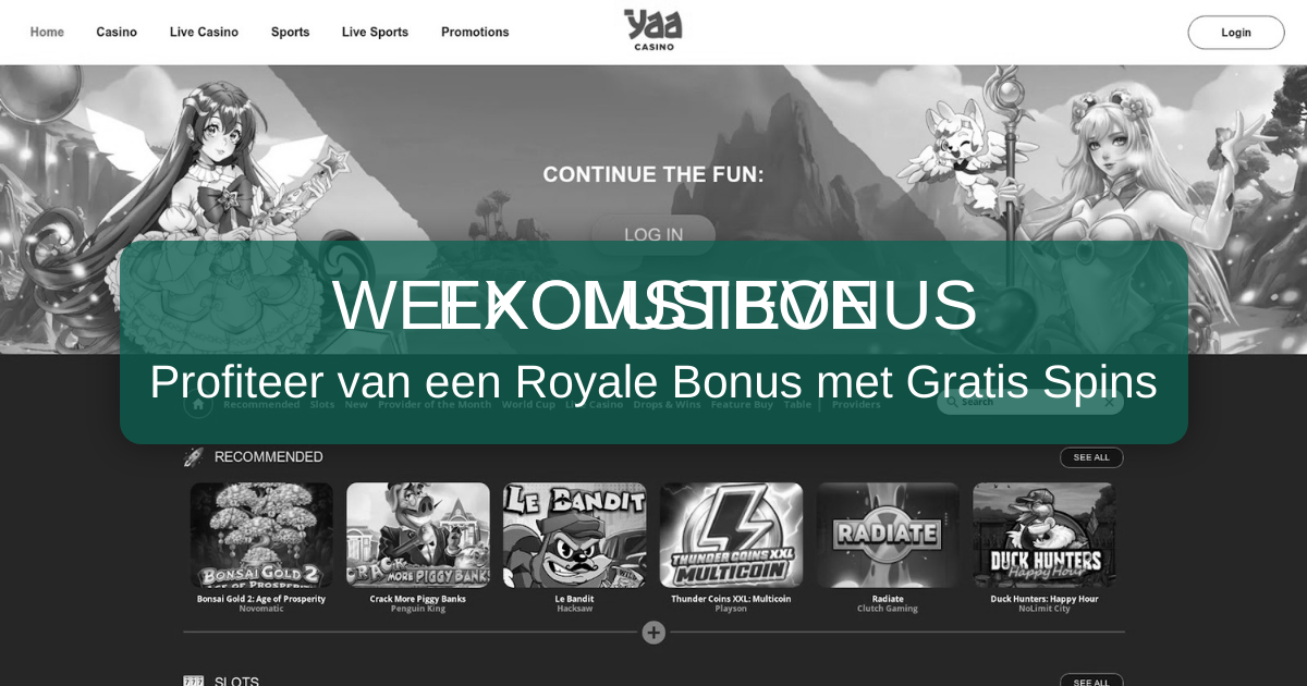 Yaa Casino welcome bonus